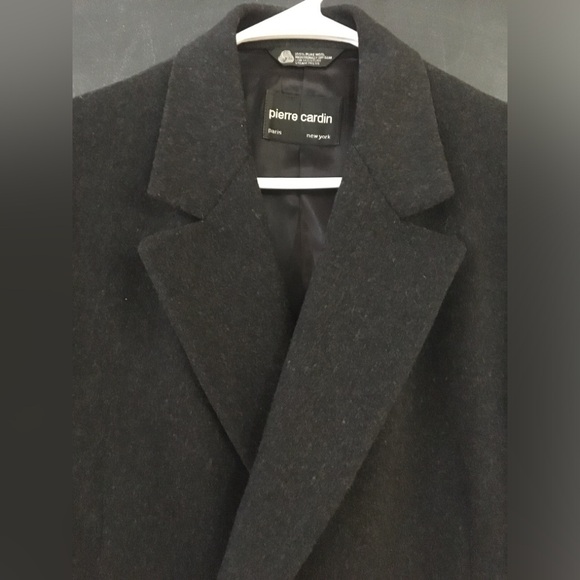 PIERRE CARDIN 100% Wool Double-Breasted Long Winter Mens Coat - Picture 4 of 16